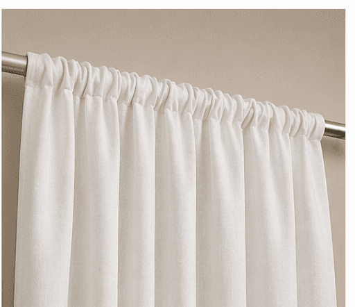 Rod Pocket curtain header style