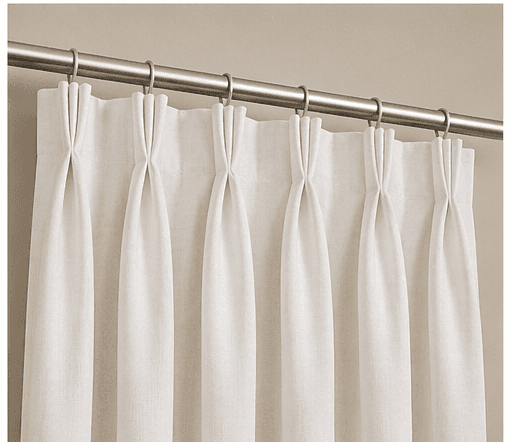 Triple Pinch Pleat curtain header style